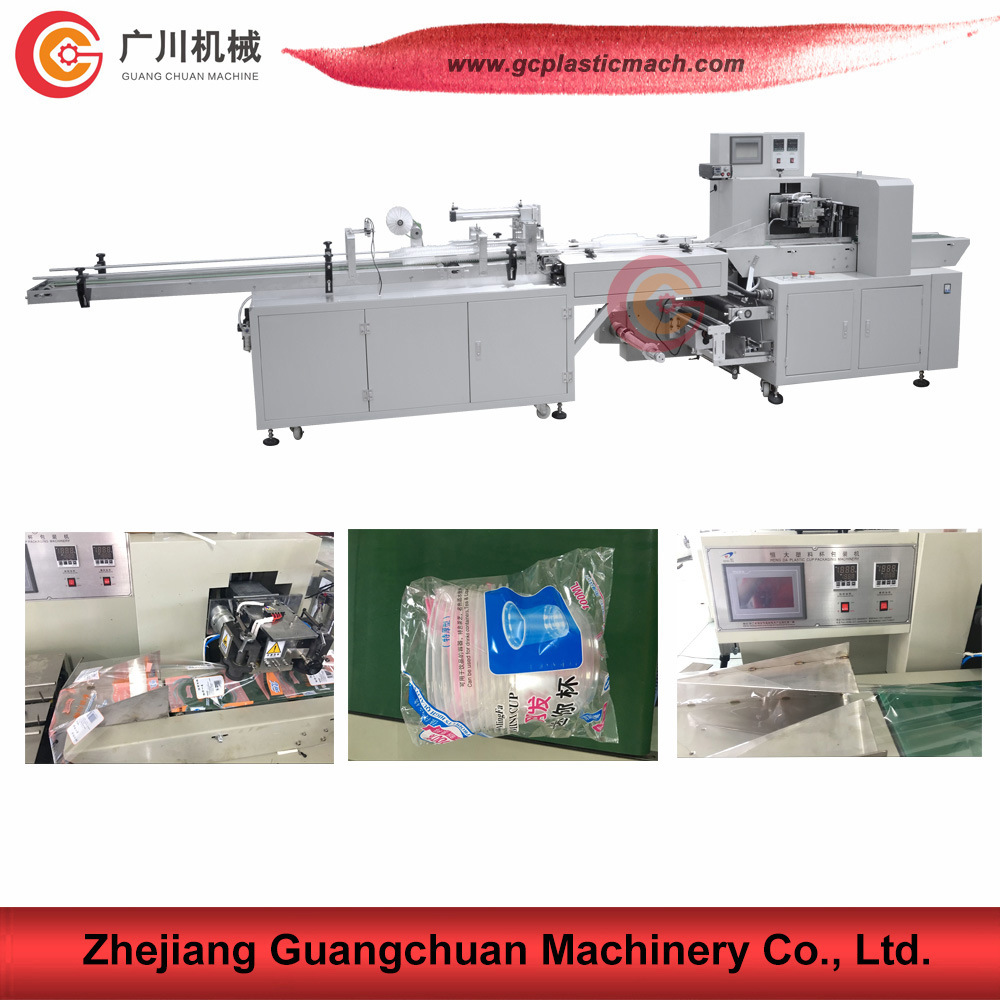 Plastic Cup Packing Machine with Printed PE PP CPP Film