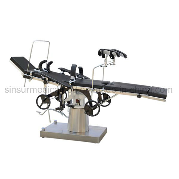 ISO/CE Approved Hospital Equipment Manual Multi-Function Hydraulic Operating Beds