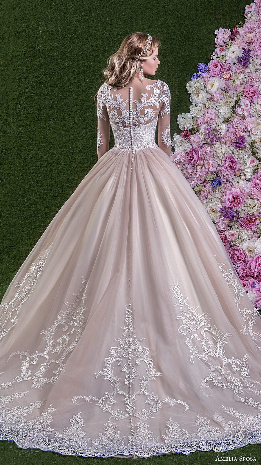 Amelie Rocky 2018 with Train Bridal Wedding Dress