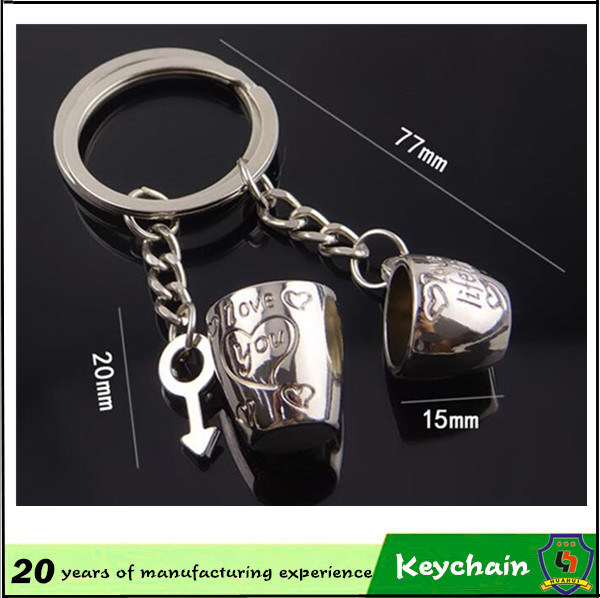 Cup Couple Key Chain