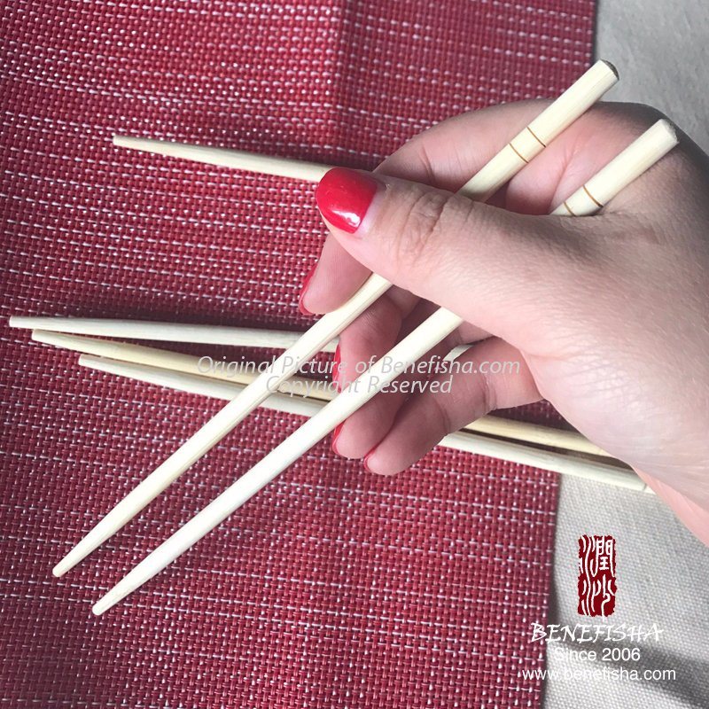 Disposable Plastic Paper Covered Twin Bamboo Chopsticks