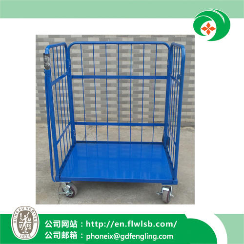 Foldable Steel Cage Trolley for Warehouse Storage Wih Ce (FL-250)