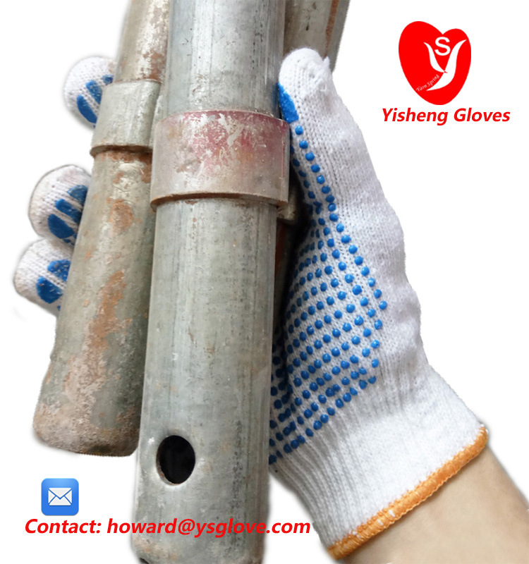 PVC Dots Superior Grip Cotton Comfortable Work Gloves