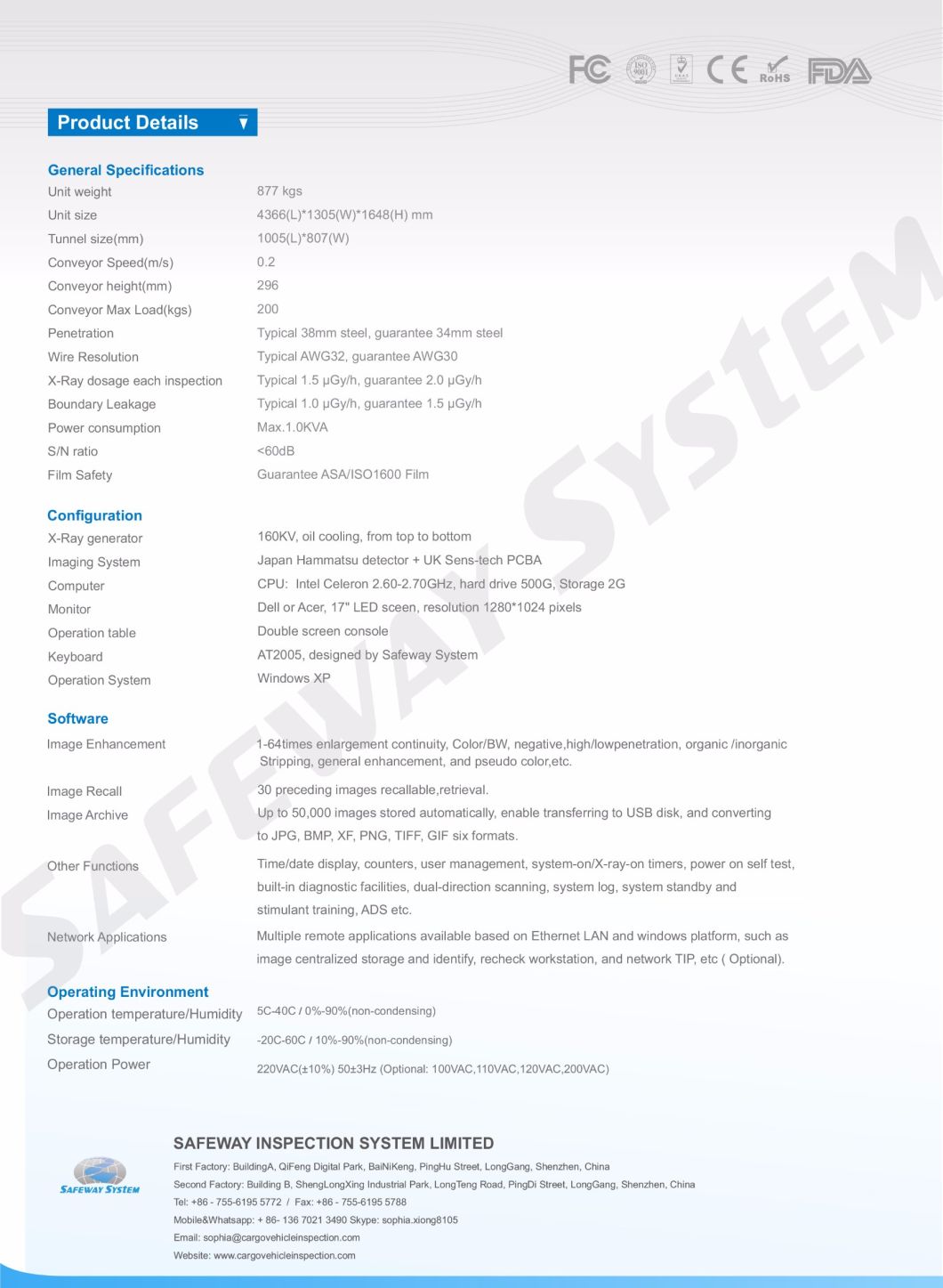 Big Baggage, Luggage, Cargo, Parcel X-ray Scanner for Airport