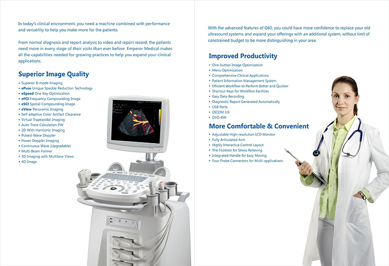 3D 4D Trolly Ultrasound System Color Doppler (AM- G60)