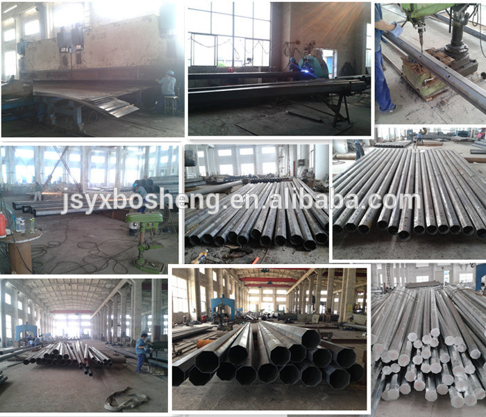China Manufacture Octagonal HDG Steel Post Pole