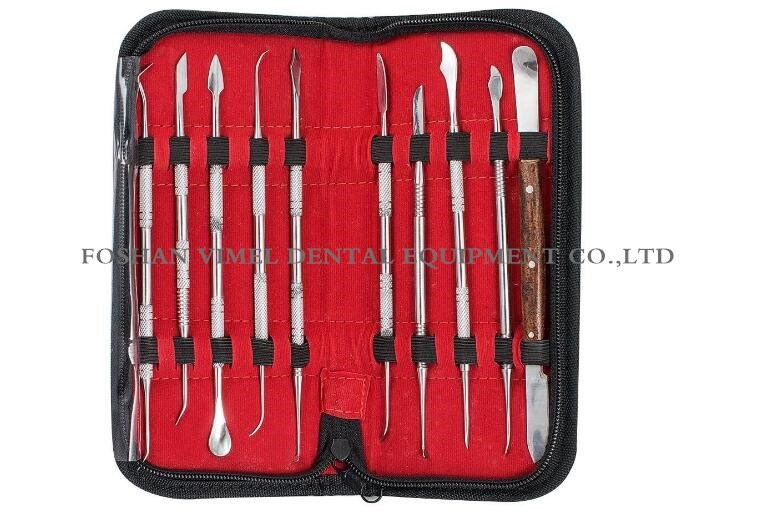 Dental Lab Stainless Steel Kit Wax Carving Tool Set Instrument