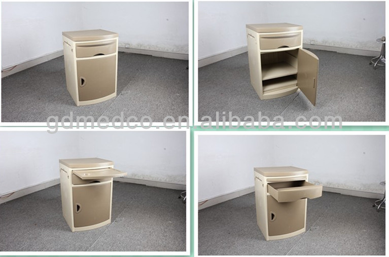 High Quality ABS Plastic Hospital Bedside Cabinet