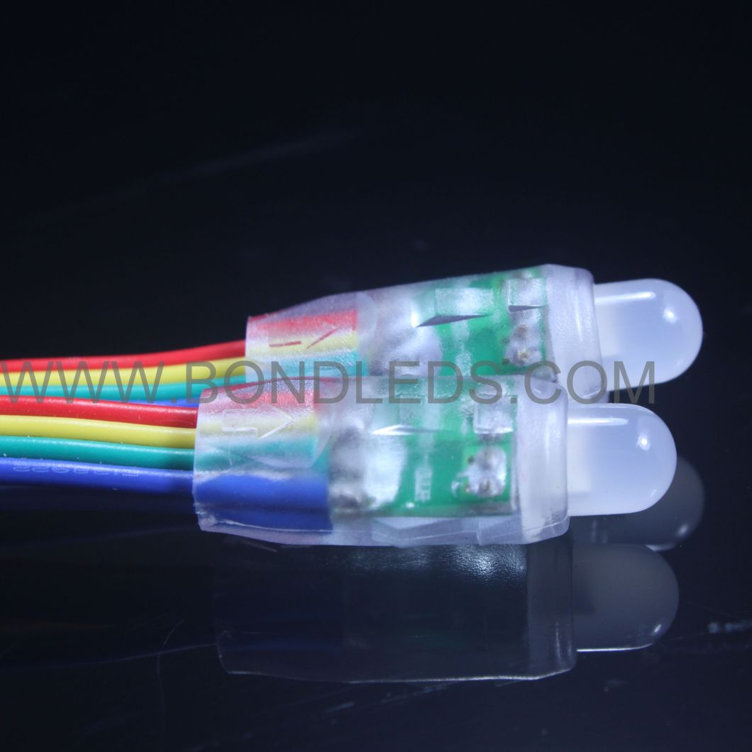 5V & 12V RGB Color 9mm Waterproof Ws2811 LED Pixel