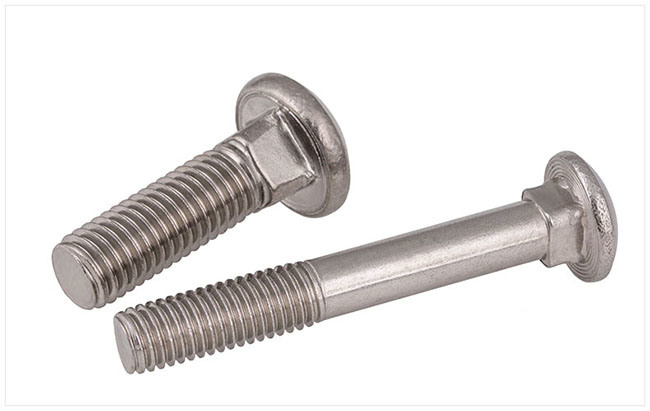 Mushroom Head Square Neck Carriage Bolt Made of Stainless Steel A2-70