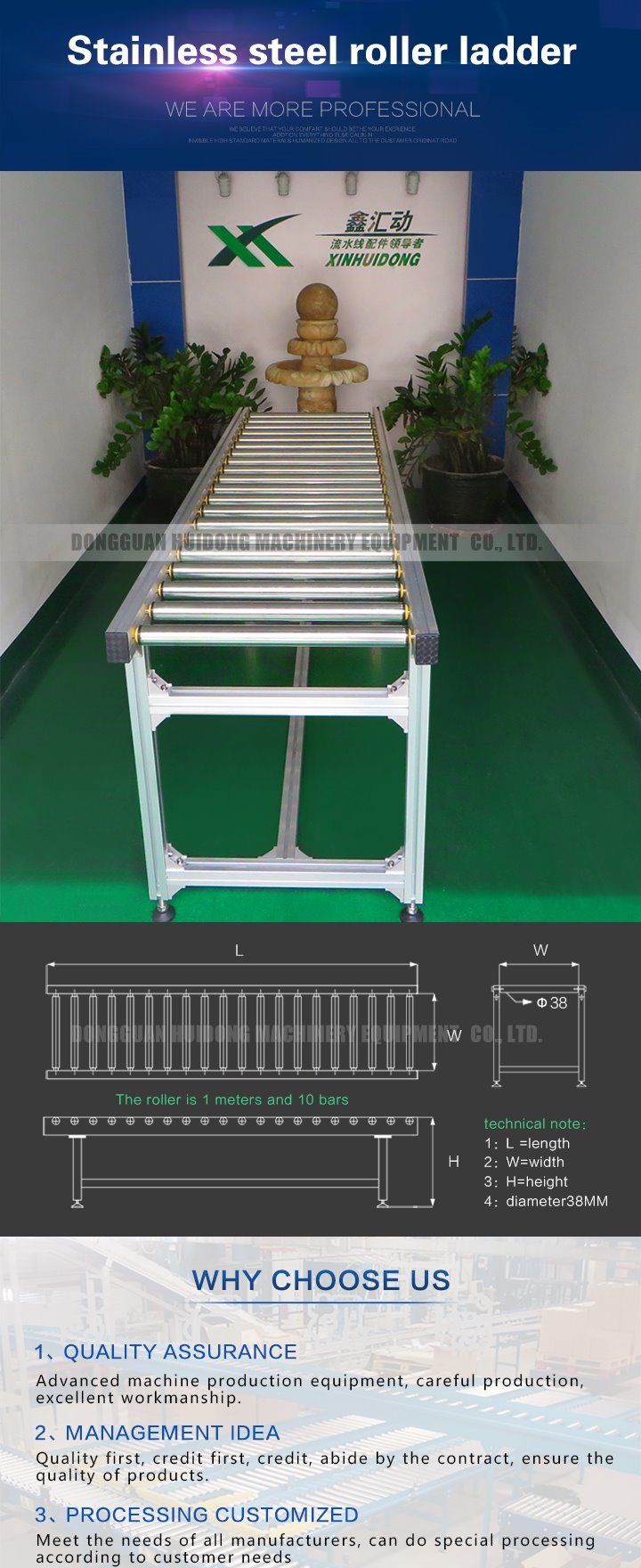 Stainless Steel Roller Ladder