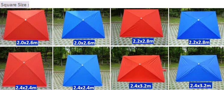 Digital Printing Solid Sun Block Parasol