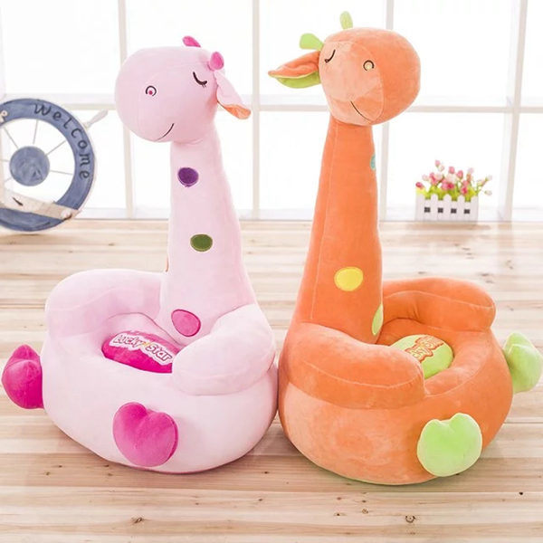 Kids Giraffe Plush Sofa Seat, Soft Tatami Chairs, Birthday Gifts