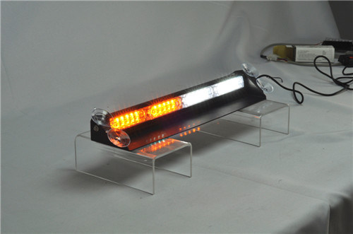 Suction Cup Mounting 12V Amber and White LED Visor Light