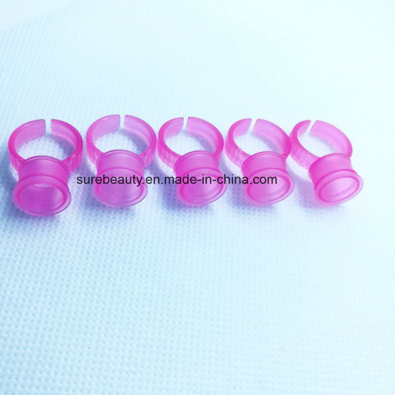 Pink and Clear Color Tattoo Ink Rings M Size Disposable Eyebrow Lip Tattoo Pigments Cup Holder Container Permanent Makeup Tattoo Ink Rings OEM