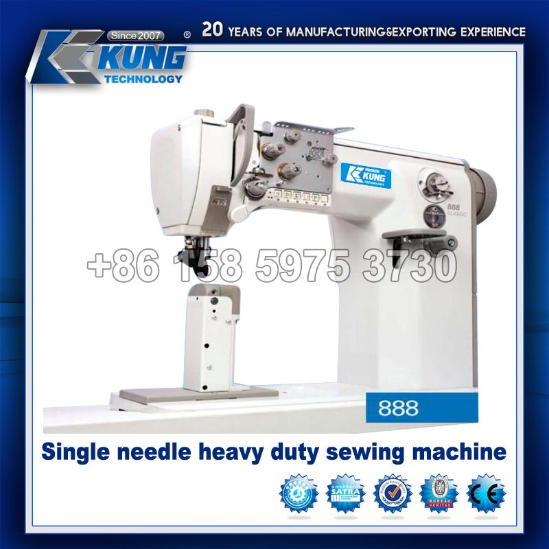 Single Needle Heavy Duty Sewing Machine for Leather Material