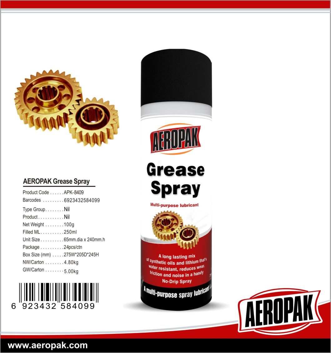 Aeropak 200ml Grease Spray Oil