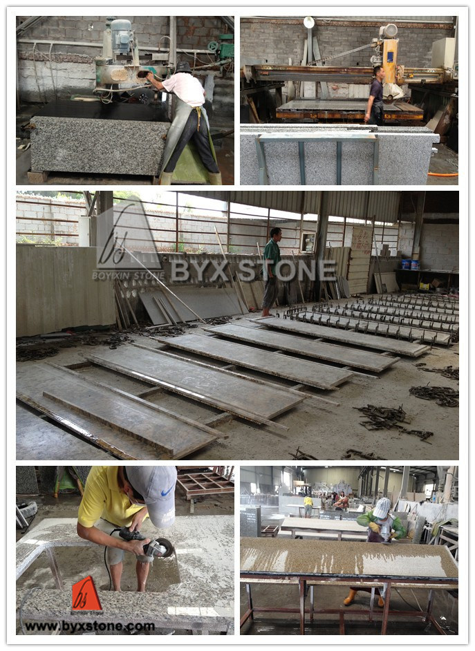 Black/Brown/Yellow/Golden/Beige/Green/Blue/Grey/White Natural Granite Countertops for Kitchen/ Bathroom Hotel Project