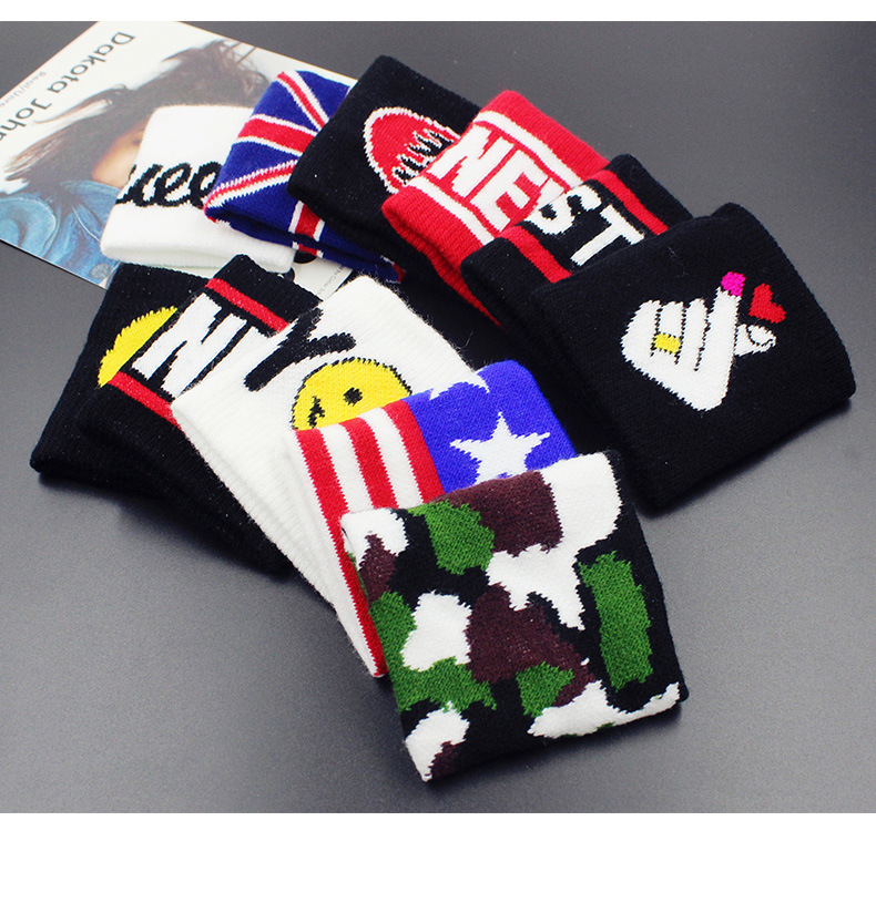 Promotion Cotton Elastic Sport Wristband of Embroidery Logo (YH-SW108)