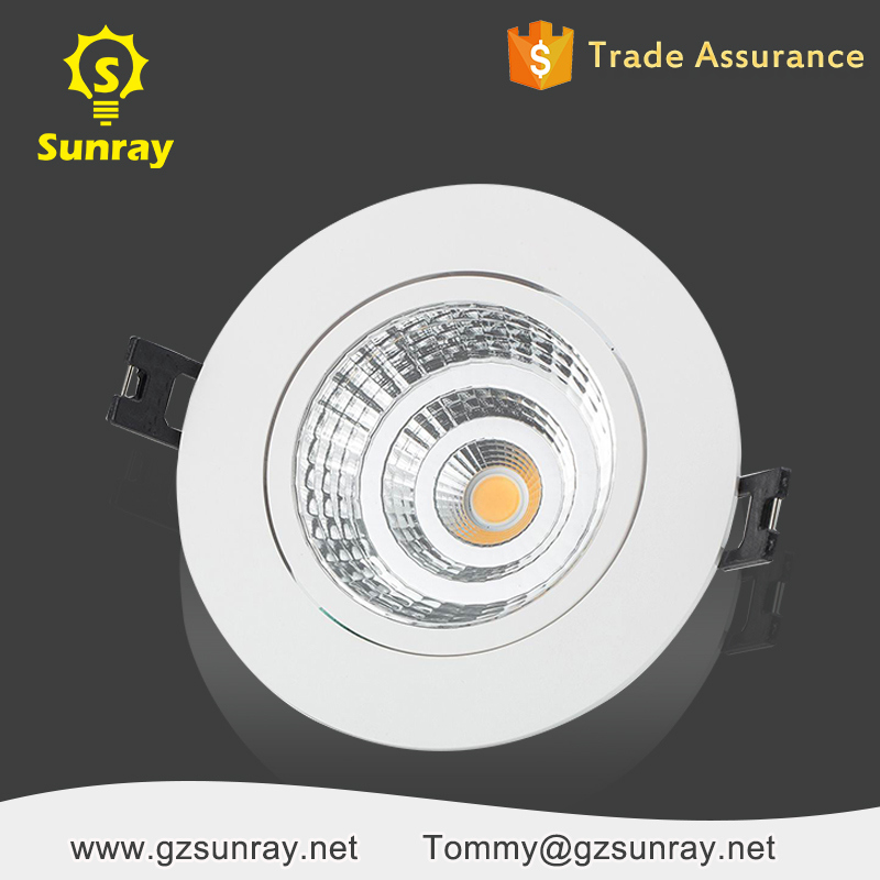 Aluminum Adjustable 5W 15W Dimmable Recessed COB LED Down Light