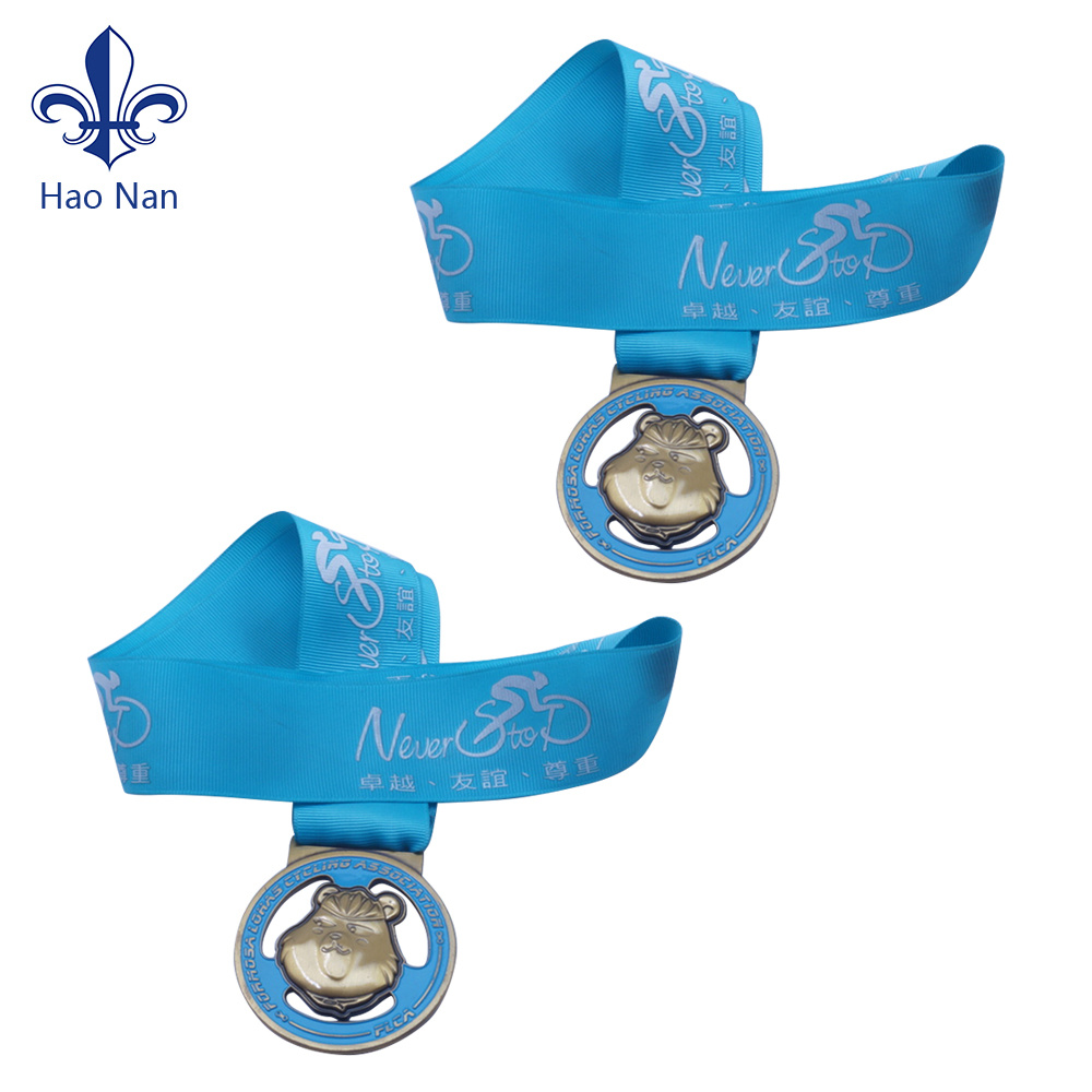 Custom Full Colors Printed Satin Ribbon with Metal Clip