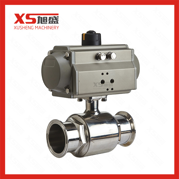 Pneumatic Actuator Sanitary Straight Ball Valves