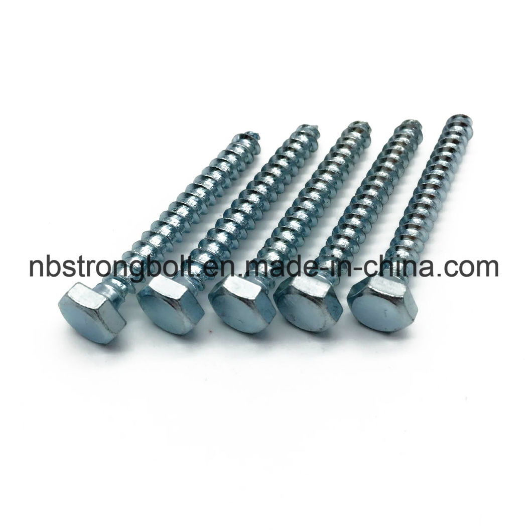DIN571 Hex Head Lag Screw with Zinc Plated