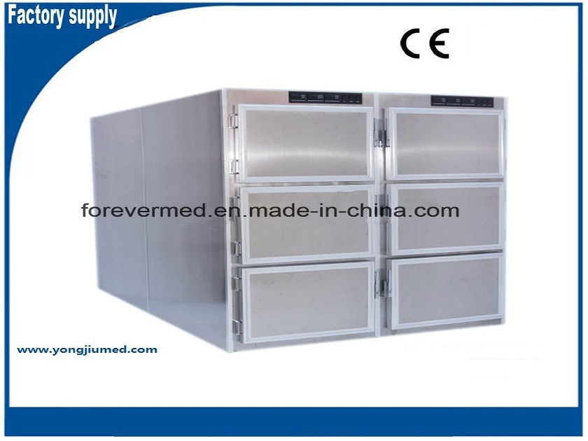 Yj-MCR6 High Quality 304 Stainless Steel Mortuary Refrigerator with Six Body Chamber