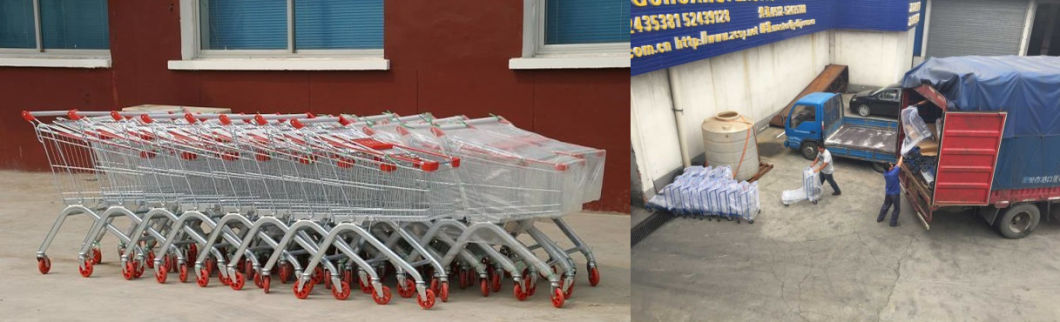 Durable Plastic Shopping Cart for Supermarket