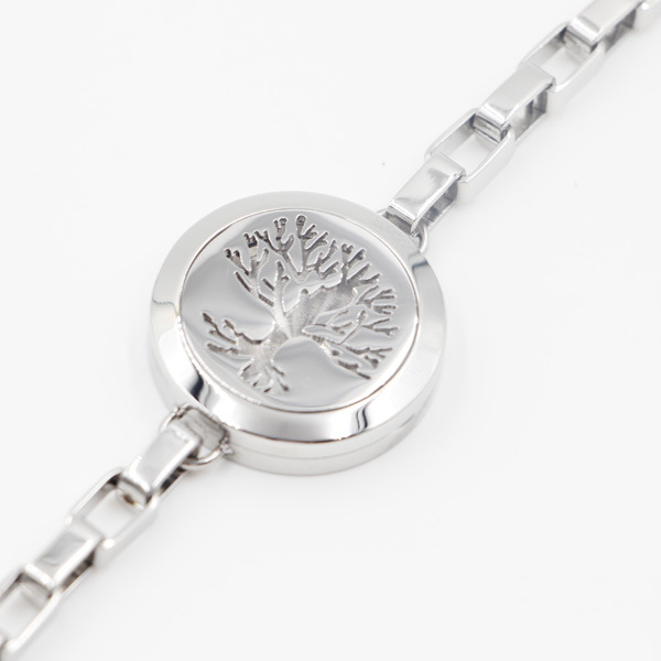 The Tree of Life Magnet Side Open Oild Diffuser Locket for bracelet Fashion Jewelry