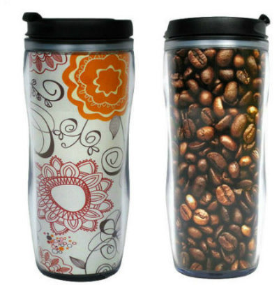 Coffee Mug, Gift Mug, Plastic Travel Mug (R-2074)