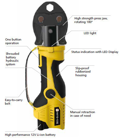 Hhyd-1532 Electrical Hydraulic Pex Crimping Tool Plumbing Crimping Tool for Stainless Steel Tube, High QualityÂ 