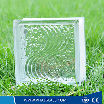 Clear Water Bubble Pattern Glass Block/Clear Pattern Glass Brick (G-B)