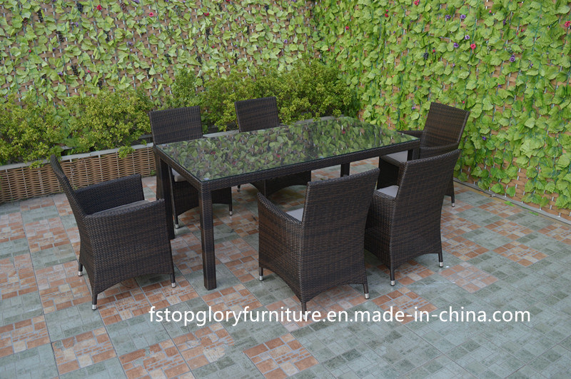 Viro Rattan Outdoor Dining Table Chair Set