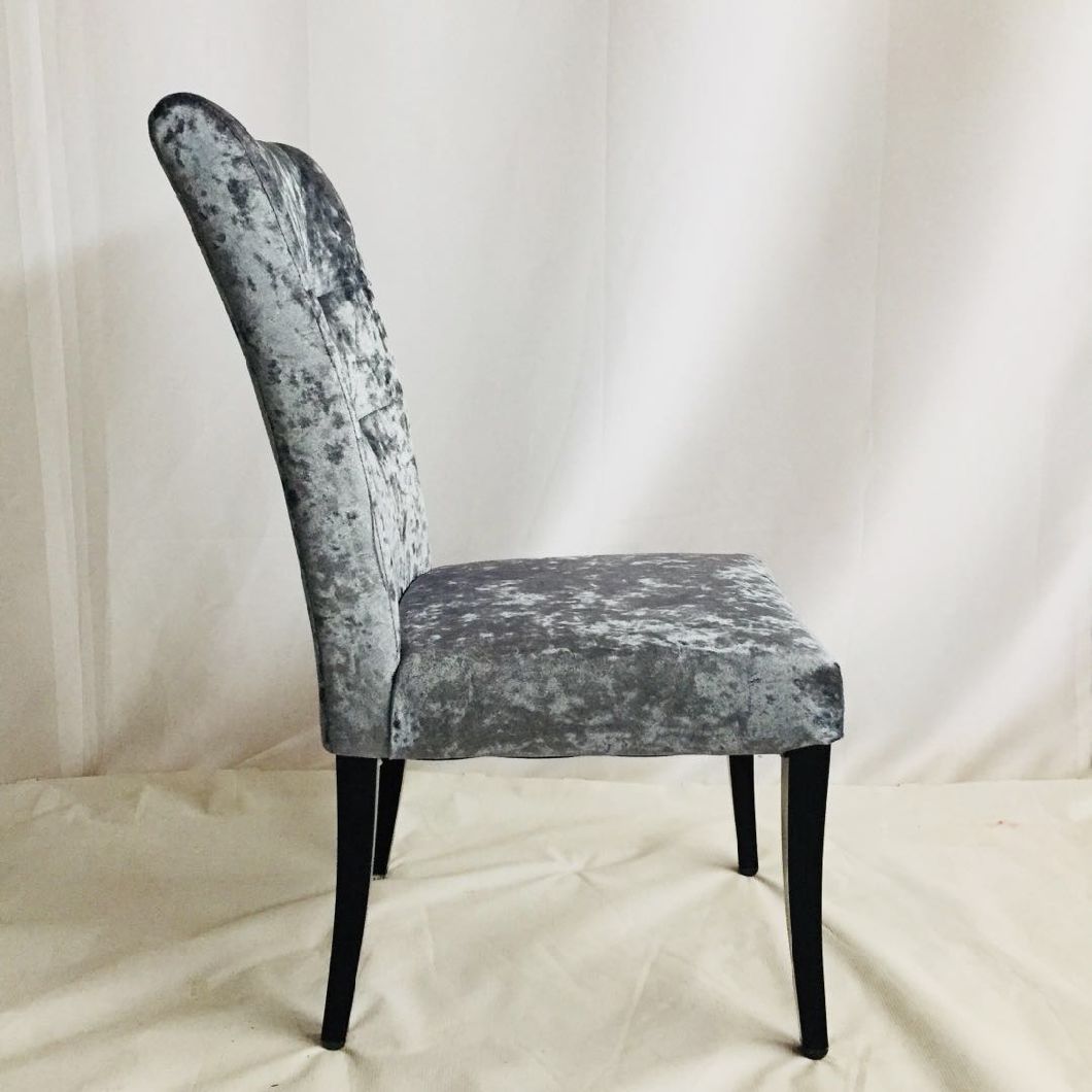 Quality Factory Furniture Hotel Restaurant High Thickness Cushion Metal Iron Dining Chair