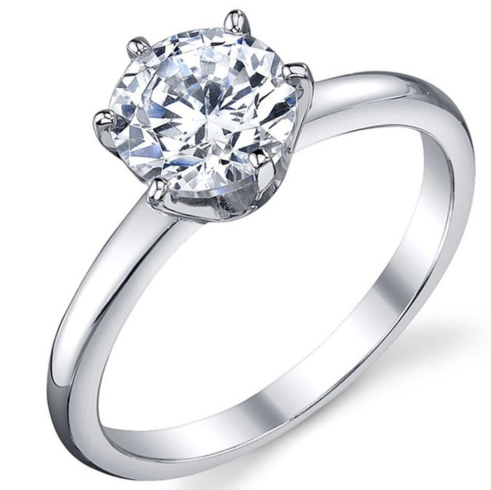 925 Sterling Silver Ring with CZ Customized Design for Wholesale