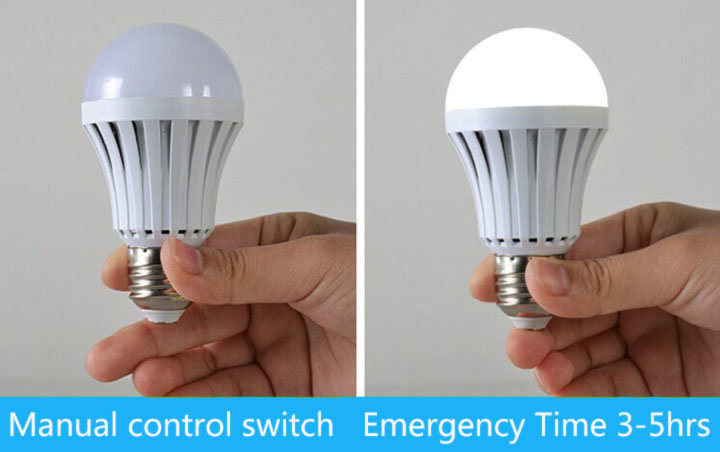 Rechargeable LED Emergency Bulb LED Bulb Sound & Light Dimmable