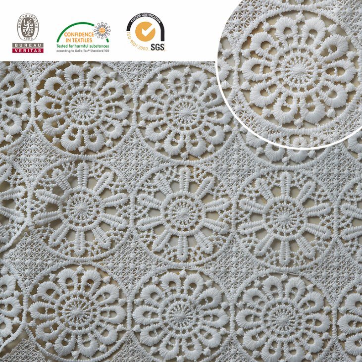 Newest Popular Lace Fabric Wtih Neat Floral Pattern, Textile and Bridal E20044