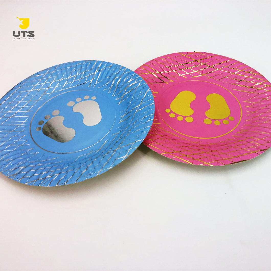Custom Biodegradable Food Grade Paper Food Plates
