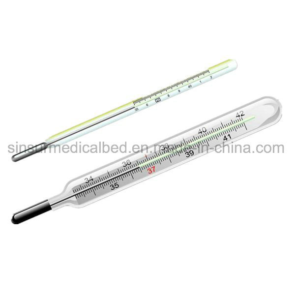 Hospital Use Glass Mercury Armpit Thermometer