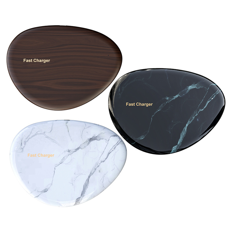 Best Quality Qi Black Marbling Phone Charger/Wireless Charging Pad/Wireless Charger for iPhone/Samsung