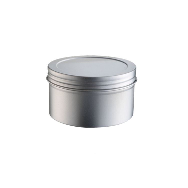 200 250 300 350g Empty Aluminium Cosmetic Pot Jar Tin Container Silver Sample Lined EPE Insert