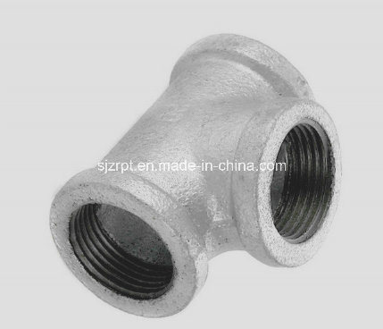 Equal Banded Galvanized Malleable Iron Pipe Fitting Tee