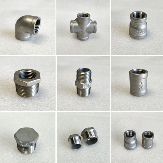 Stainless Steel 304/316 NPT/Bsp/BSPT Threaded Fittings Reducer