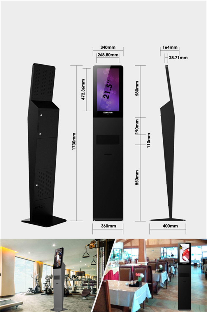 21.5 Inch Floor Standing Digital Signage Ad Player with MediaÂ  Player LCDÂ  Panel