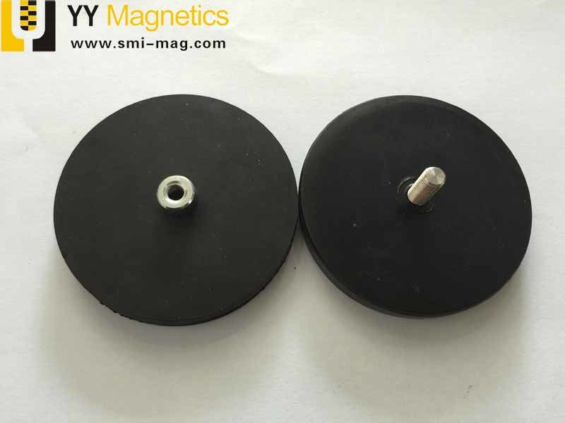 Rubber Coated Round Pot NdFeB Magnet for Car