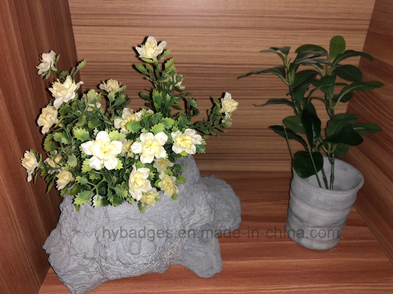 Small Cameo Cement Planter, Concrete Flower Pot (GZHY-FP-003)