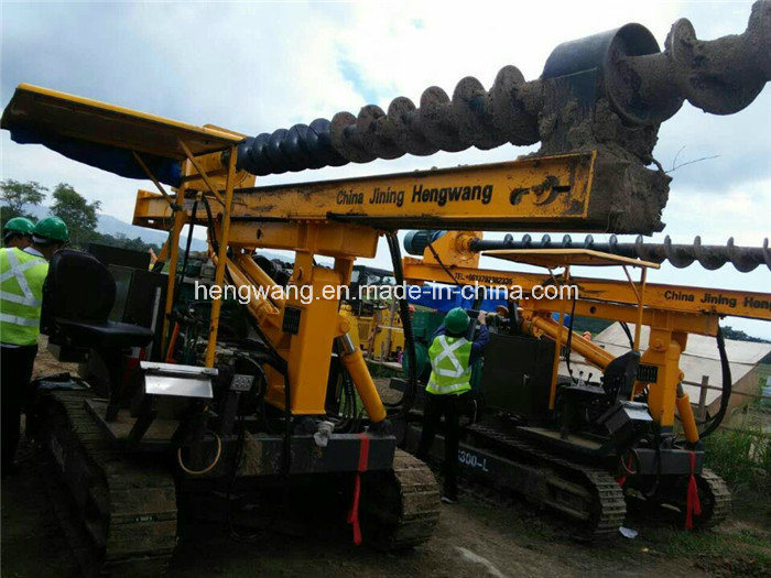 Construction Hydraulic Auger Drilling Rig Screw Pile Driver