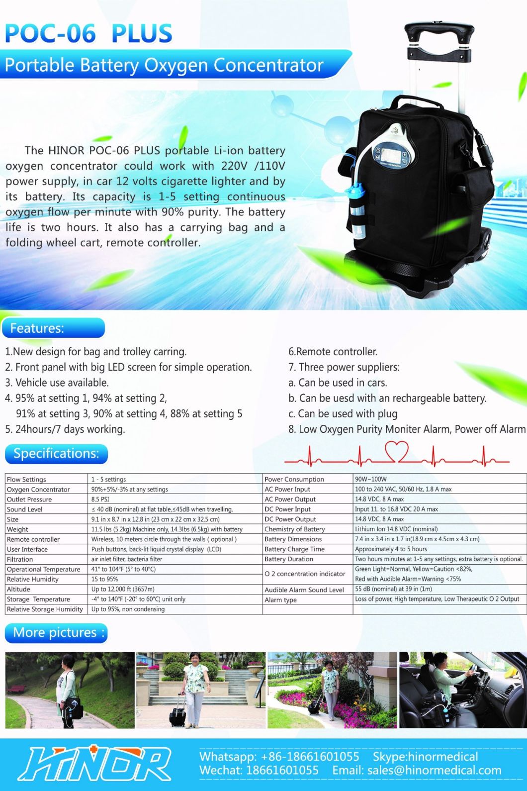 Battery Operated Mini Industrial Oxygen Concentrator for Ozone Generator