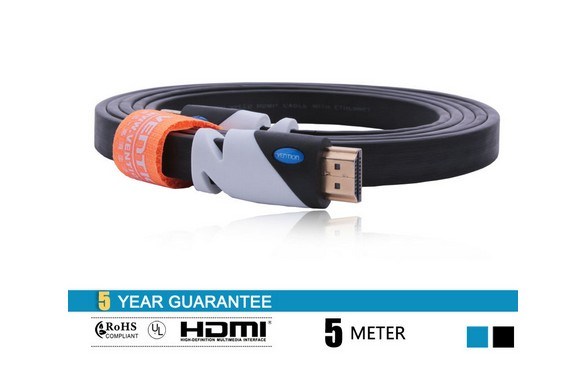 28AWG Flat HDMI Cable for Home Theatre 3D HDTV